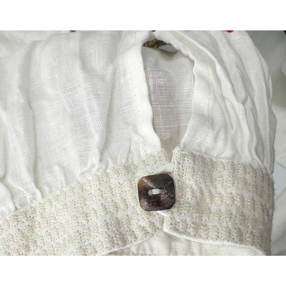 Johnny Was White Jessica Linen Jogger 1X - Picture 8 of 13